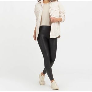 Spanx Faux Leather Leggings Small-Petite